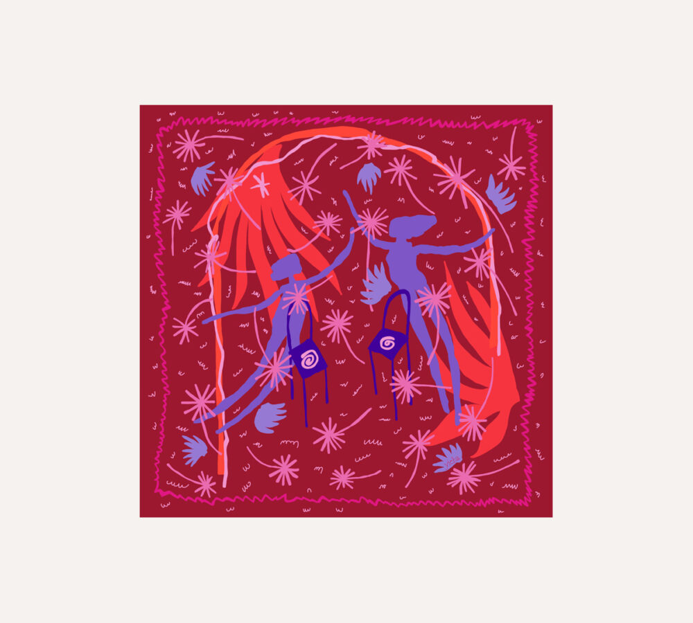 Ren silk scarf