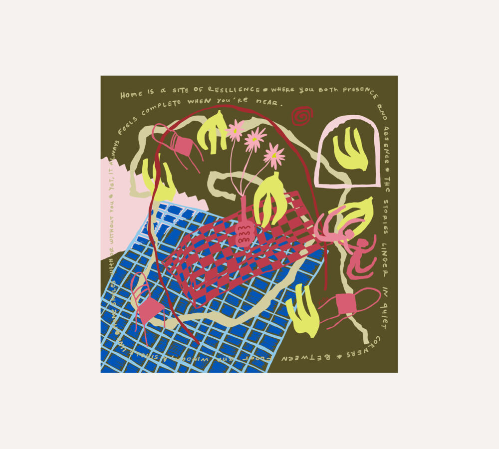 Kiku olive green silk scarf