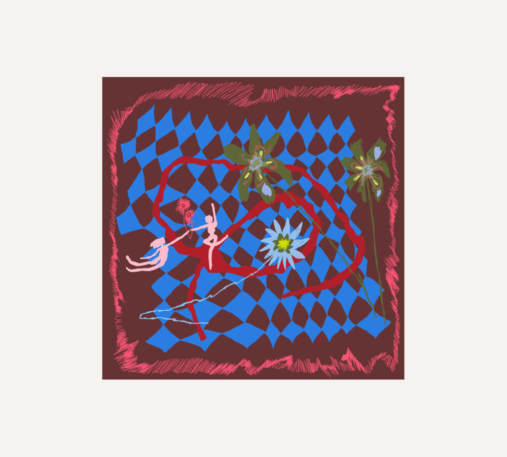 Mayu silk scarf