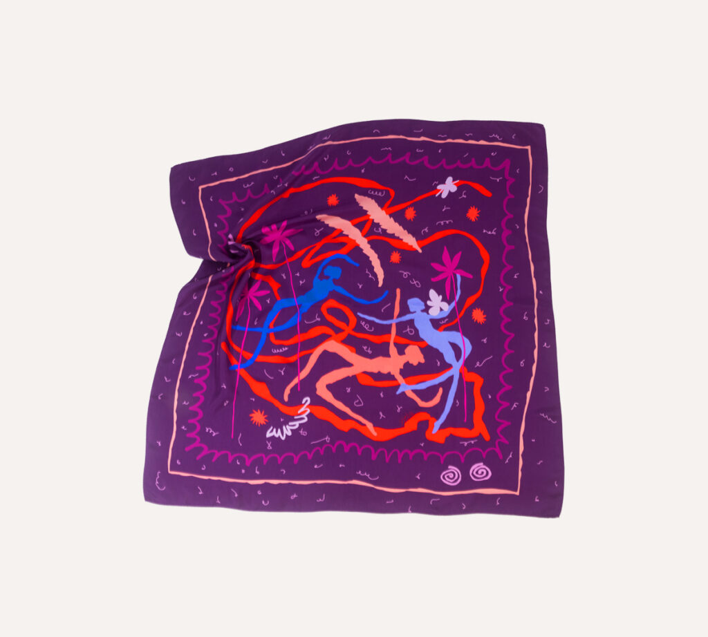 Nori silk scarf - Image 2