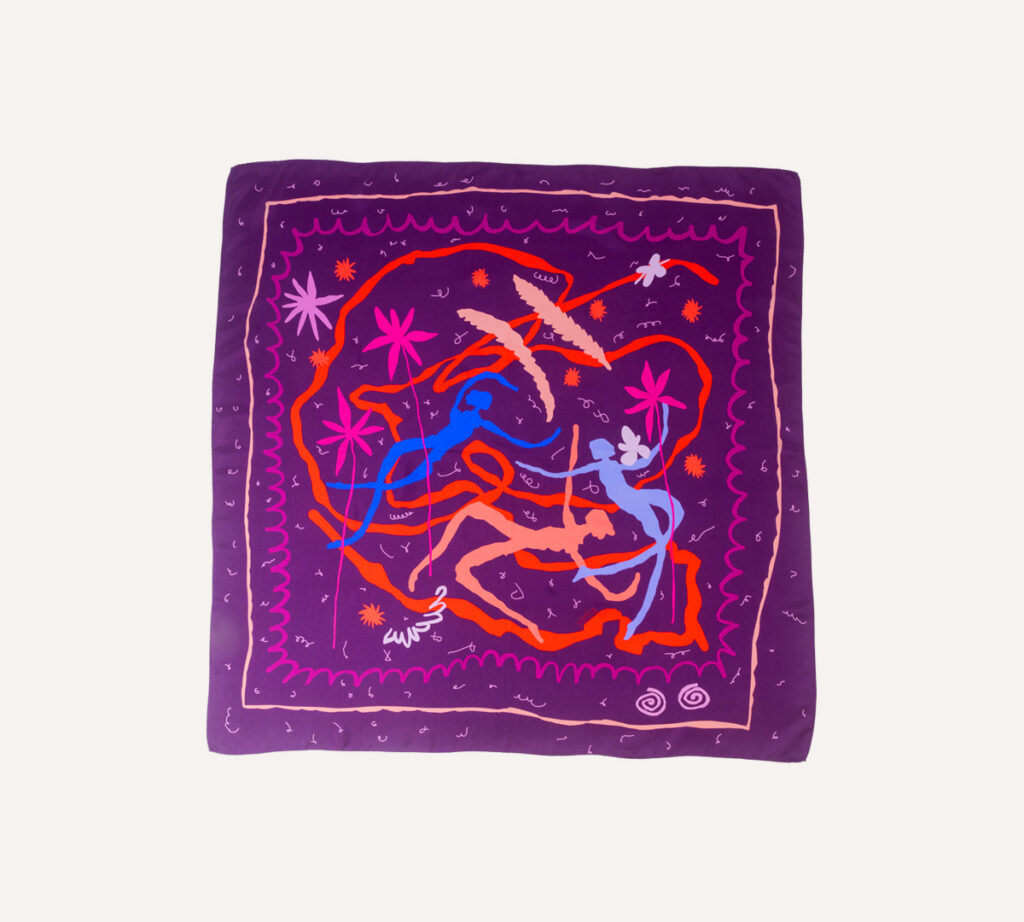 Nori silk scarf - Image 3