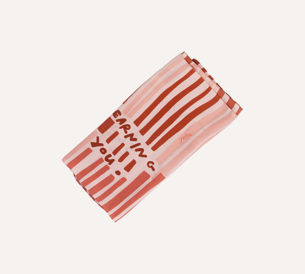 With Without long silk scarf - Image 4
